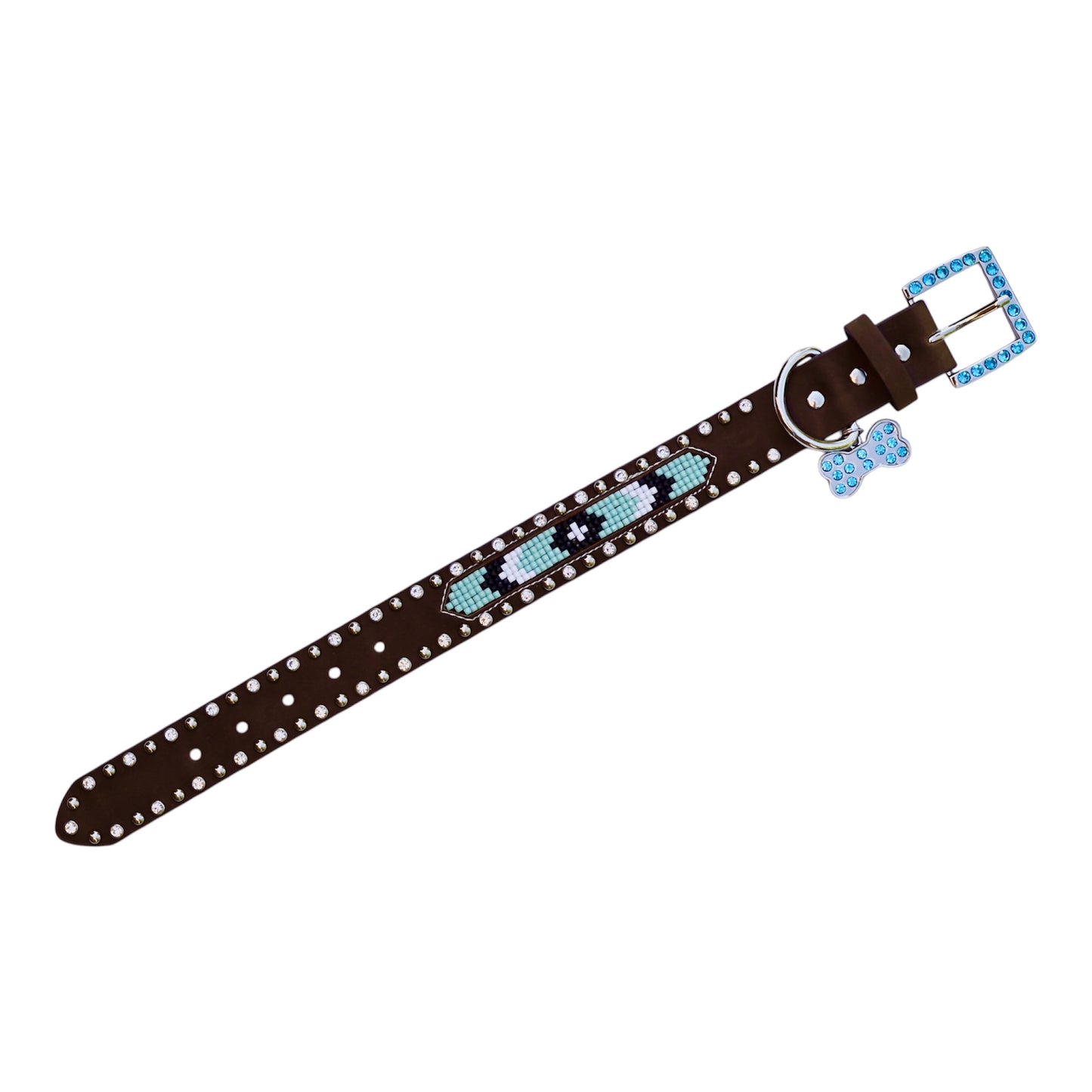Trendy Dog Collars Beaded Leather Belts High Quality Craft Belts.